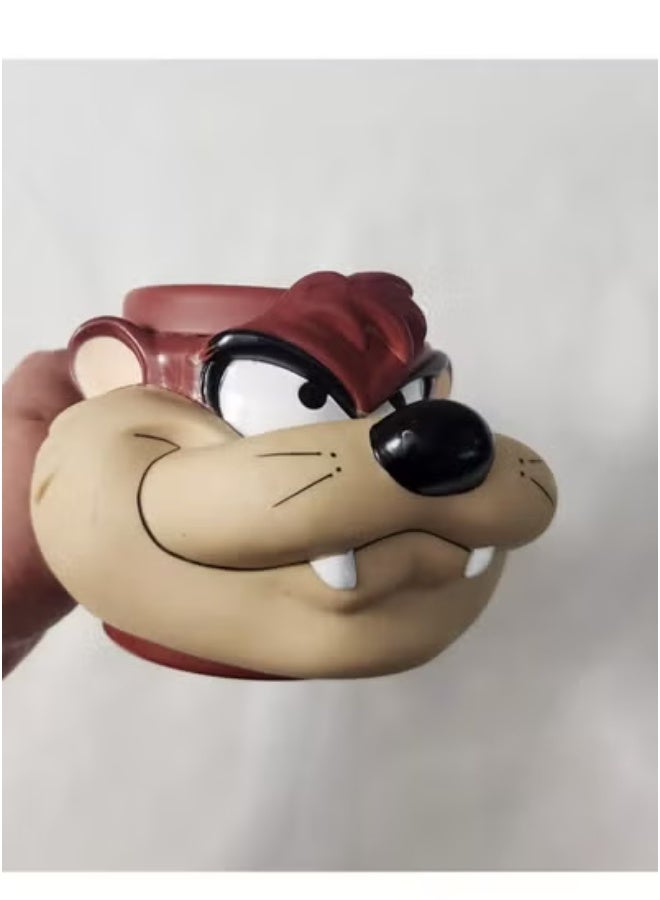 3D Hard Plastic Tasmanian Devil VTG 1994 Looney Tunes Kentucky Tumbler  - Image 1