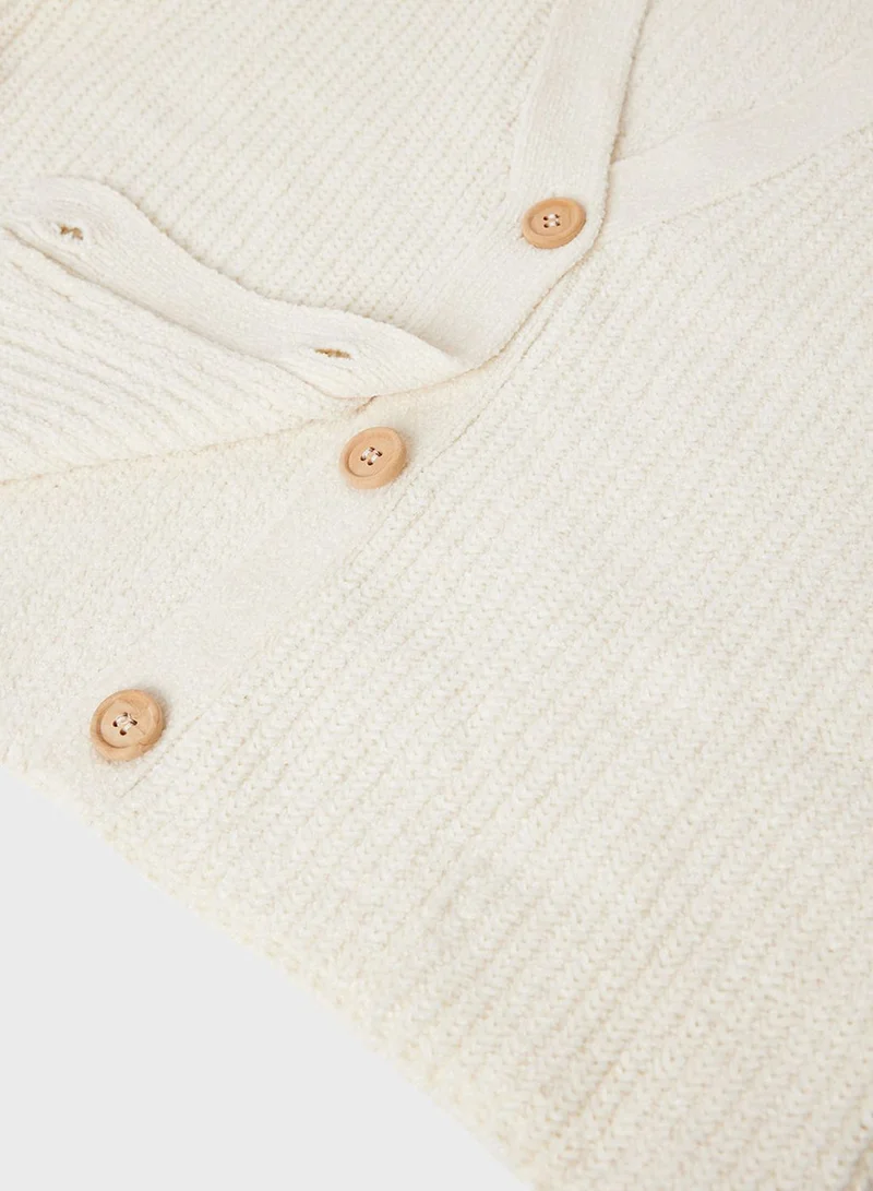 MANGO Kids Button Knit Cardigan