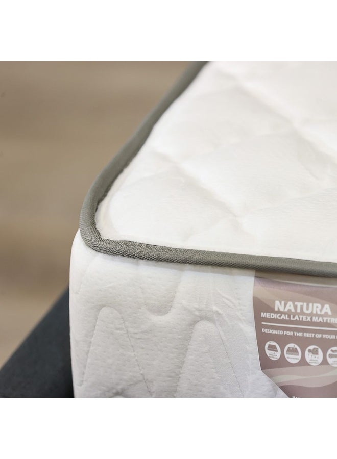 DANUBE HOME Natura Latex Medicated Foam Mattress Firm Feel King Bed Mattress Ortho Medical Spine Balance For Pressure Relief L200xW180 cm Thickness 22 cm - Image 3