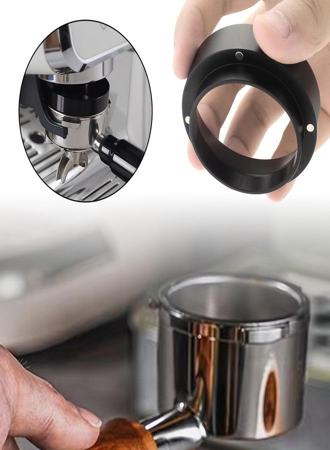 TQEONKL 51mm Espresso Dosing Funnel and Stainless Steel Puck Screen, Magnetic Espresso Accessories Coffee Dosing Ring, Reusable Espresso Puck Screen Fits 51mm Portafilter Funnel, Reusable Strainers Tools - Image 3