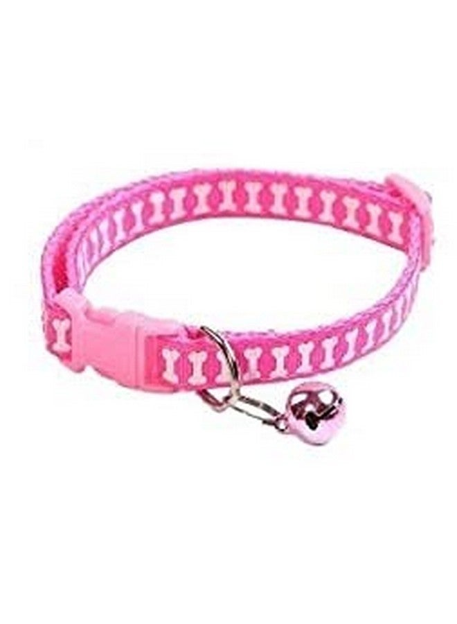 طوق قطط لطيف مطبوع عليه عظمة على شكل كلب أو جرو أو قطة أو قطة صغيرة قلادة قابلة للتعديل مع جرس، إكسسوارات قطط طوق قطط قطعة واحدة أزرق - Image 4