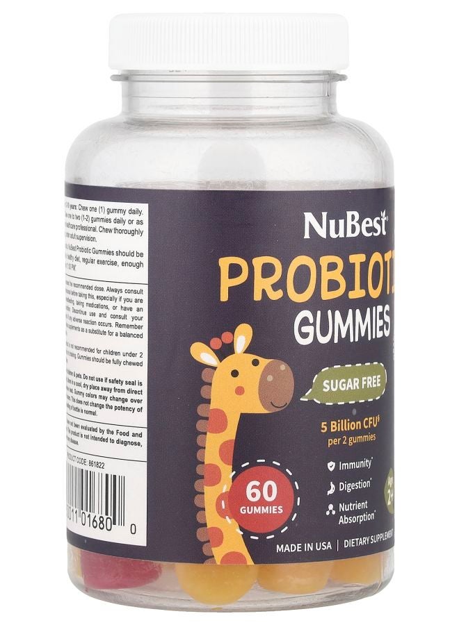 NuBest Probiotic Gummies Age 2+ Orange & Strawberry 60 Gummies - Image 2