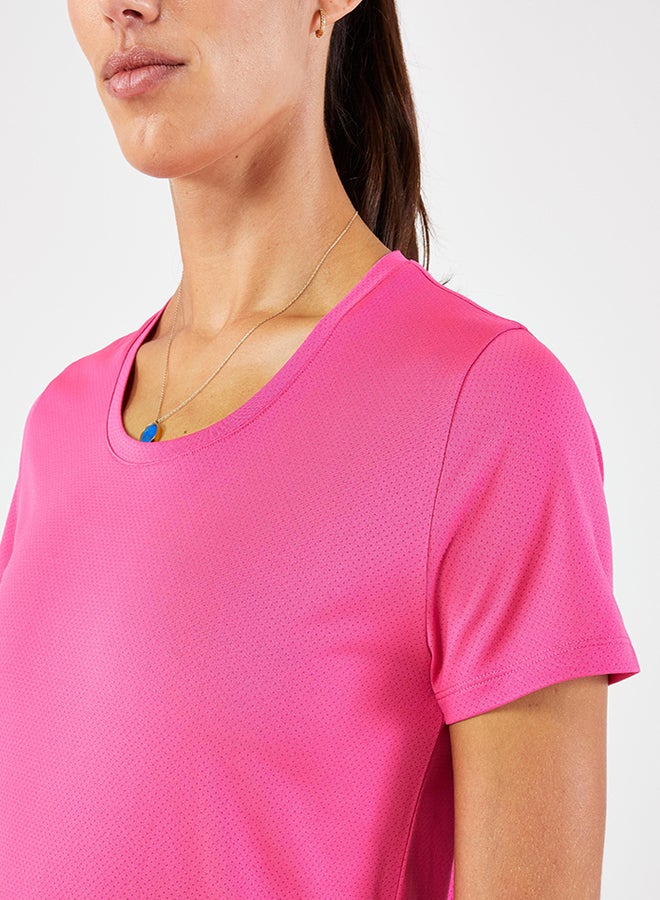 DECATHLON Women's Running Breathable T-Shirt KIPRUN Run 100-Fuchsia - Image 3