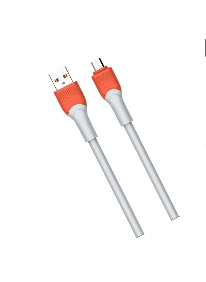 LDNIO - LS601 Fast Charging Data Cable Micro To USB-A, 30 Watt, 1000 MM Length - Grey - Image 1