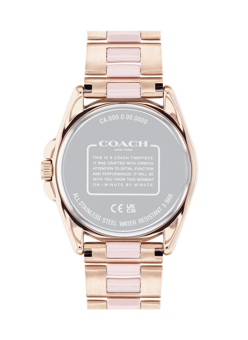 COACH Women's Analog Round Shape Stainless Steel Wrist Watch 14504188 - 36 Mm  - Image 3