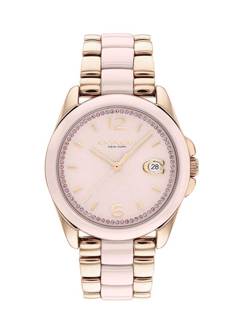 COACH Women's Analog Round Shape Stainless Steel Wrist Watch 14504188 - 36 Mm  - Image 2