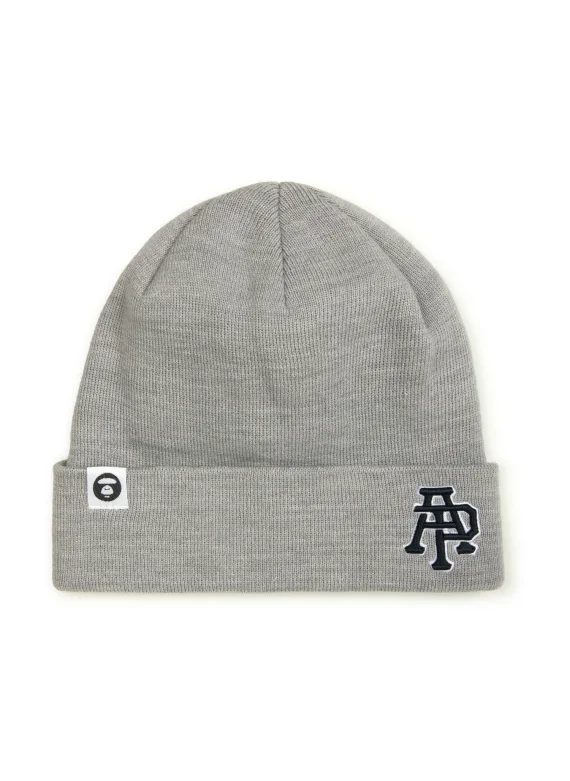 AAPE Moonface logo beanie