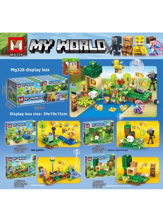 Mingge Building Blocks MG3011 Steve Farm My Building Blocks World Assembled Small Particle Building Blocks-Color:MG328 (a Set Of 4 Boxes) - pzsku/ZF7A20A57F083D6E8CFDAZ/45/1745919723/ff9cfbc3-a694-4472-ab23-7ec7930f3930