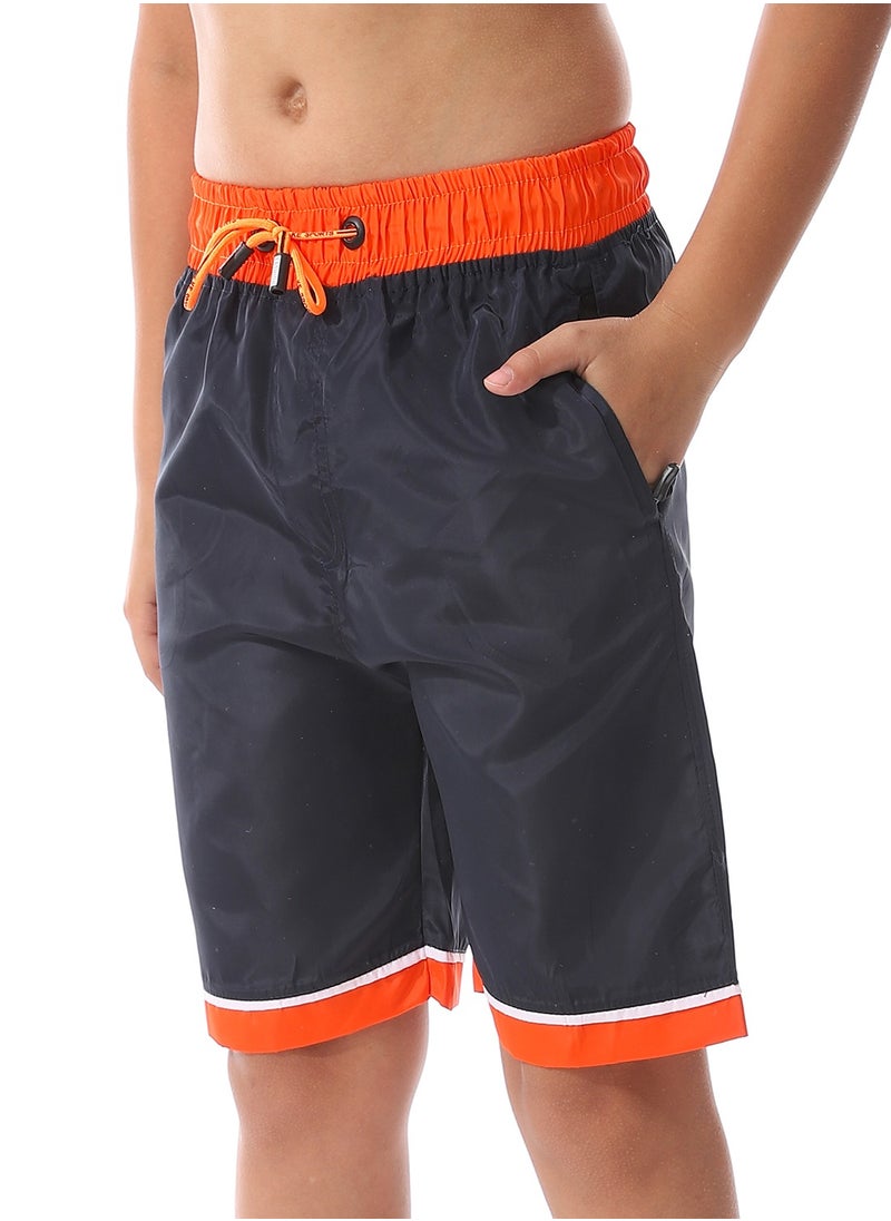 Caesar - Boys Swim Short With Multi Design - Image 1