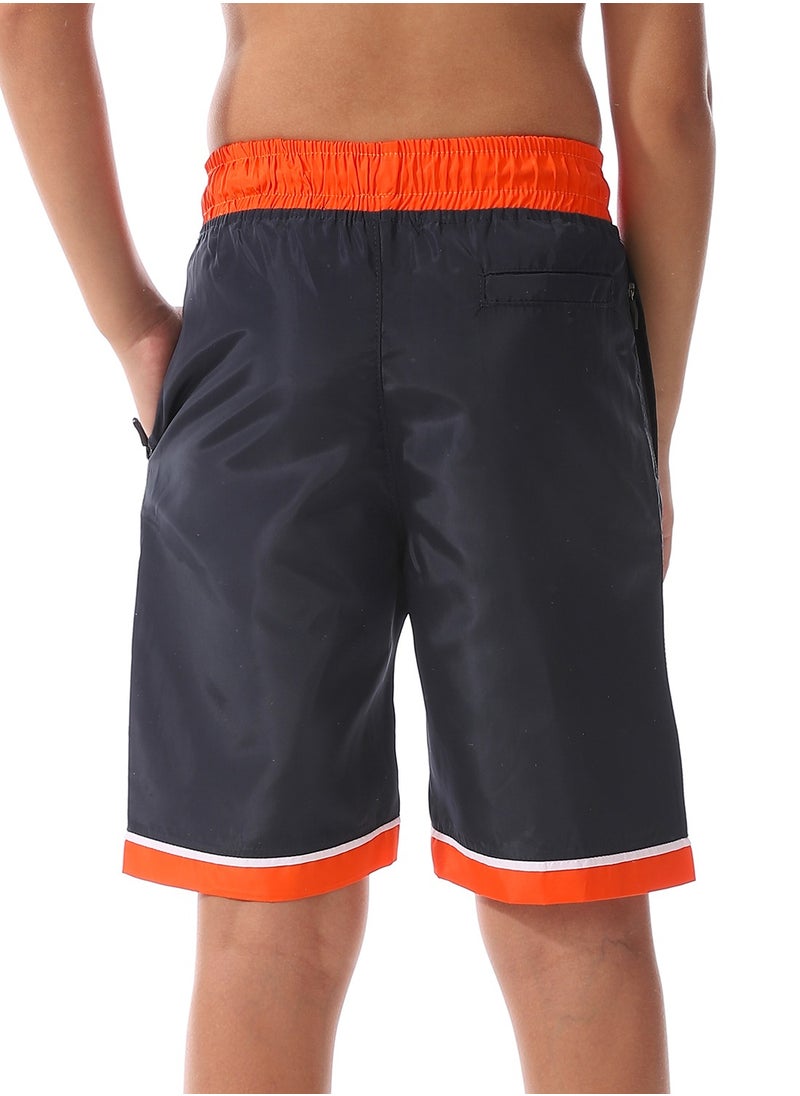 Caesar - Boys Swim Short With Multi Design - Image 1