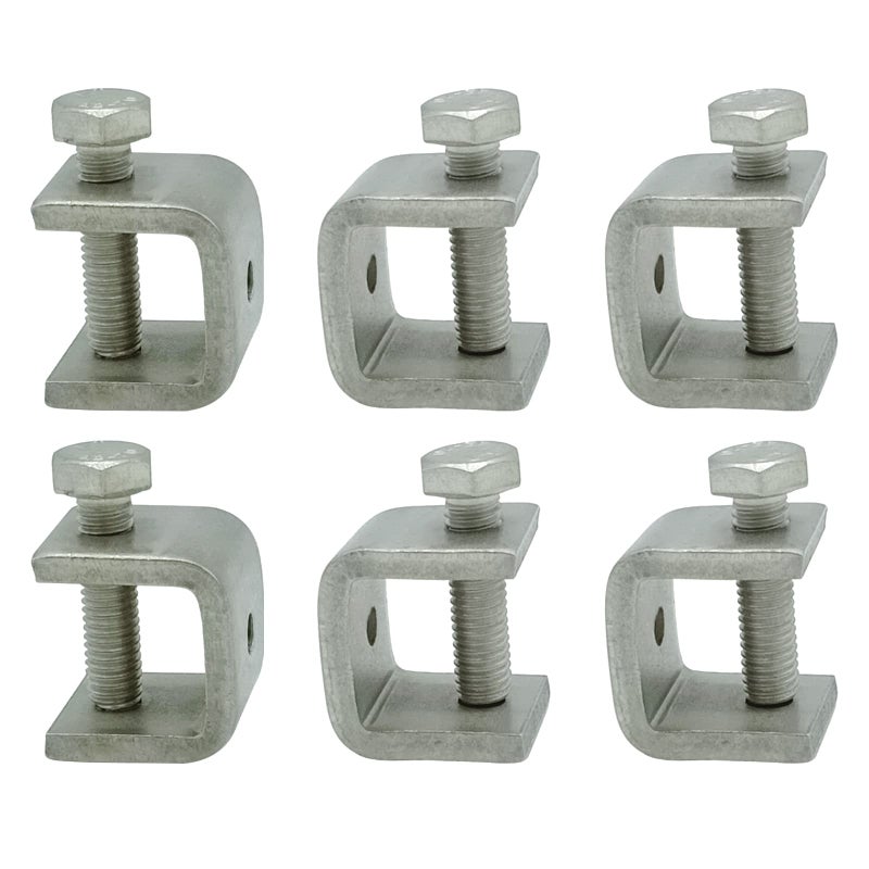 6Pack 304 Stainless Steel CVise Clamps Heavy Duty CClamps C Clamps Mini with Stable Wide Jaw Openings Ideal for Home Decor Welding Carpenter Construction