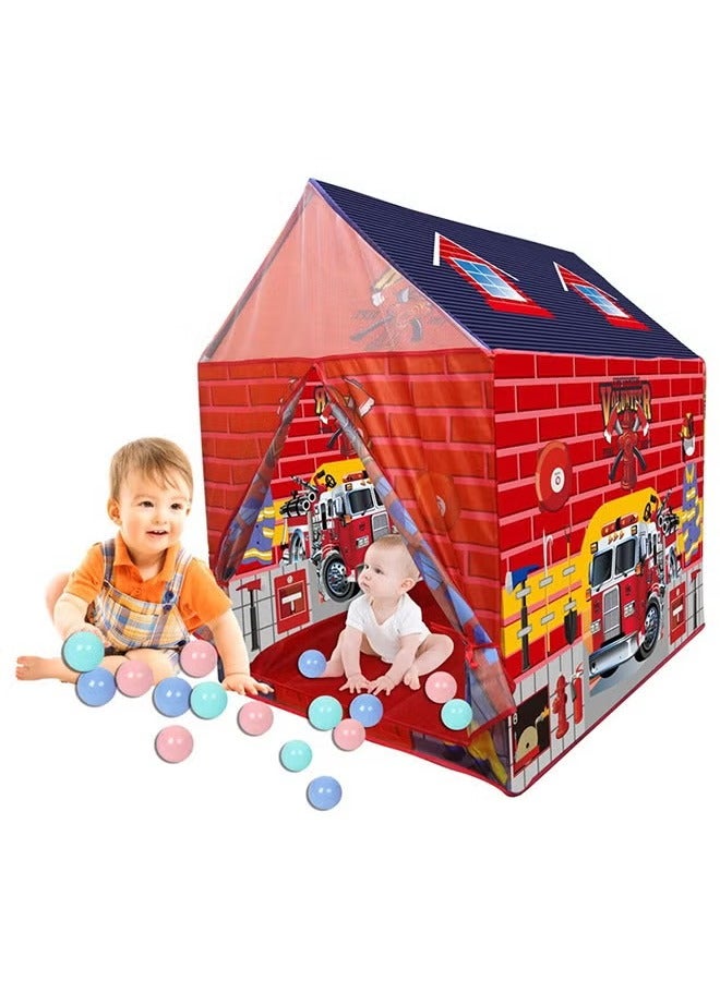 Fire Station Children's Play Tent, Simple Installation, Suitable For Parent-Child Interactive Games  - Image 1