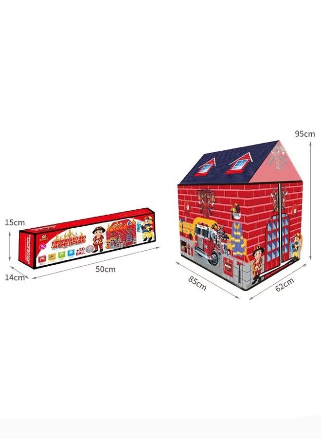 Fire Station Children's Play Tent, Simple Installation, Suitable For Parent-Child Interactive Games  - Image 3