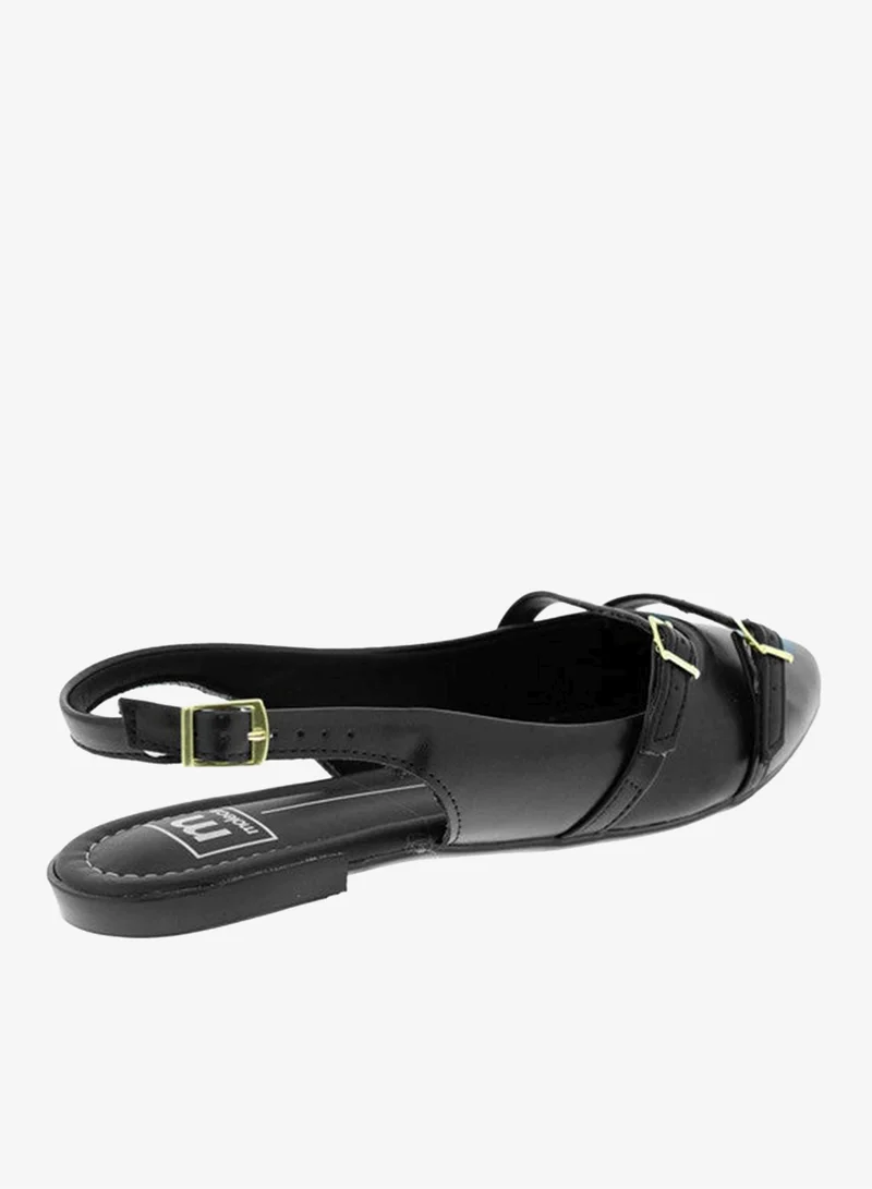 Moleca Black Classic Slingback Pumps for Women – Elegant Low Heel Shoes | Comfortable Slip-On Design | Ladies Office & Formal Footwear | Stylish Back Strap Pumps for Work, Events & Daily Wear for Women | Best Price UAE