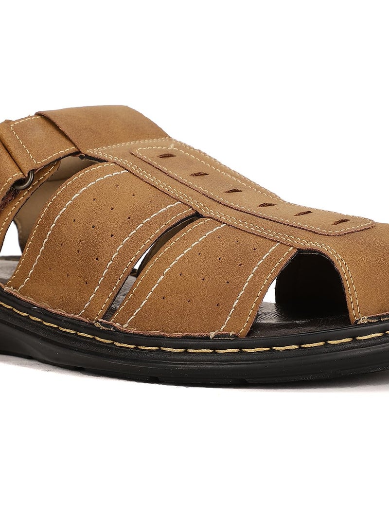 Bata Terrance FM E Brown Men Sandal 7 - Image 5