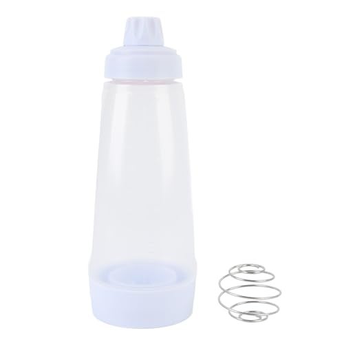 Nurnesy Effortless Pancake Batter Dispenser 1000ML Squeeze Shaker with Mixing Ball Wire Whisk No Lump Non Stick Ideal for Crepes Waffles Baking - Image 3