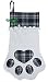 Ornativity Christmas Pet Paw Stocking  Cute Pet Hanging Stockings Xmas Holiday Tree Decorations with Large Plaid Paw for Dog Pup Cat Doggy Kitten Pets Pack of 1 - Image 2
