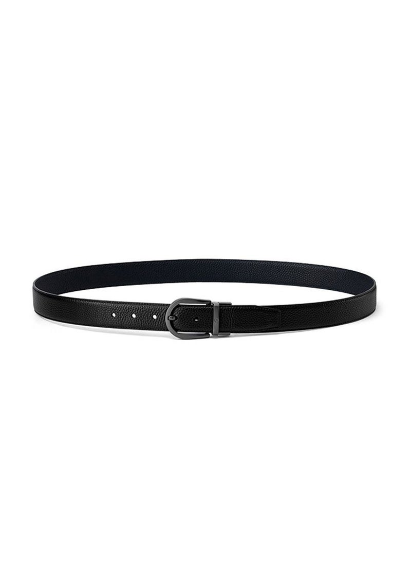 Samsonite Wayne II BIZ PIN Plate 01 Belt, Black|100% Leather|Hole Free Belt - Image 4