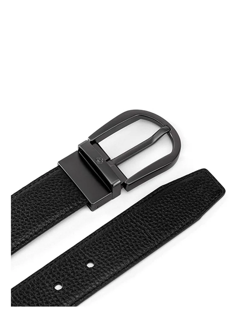 Samsonite Wayne II BIZ PIN Plate 01 Belt, Black|100% Leather|Hole Free Belt