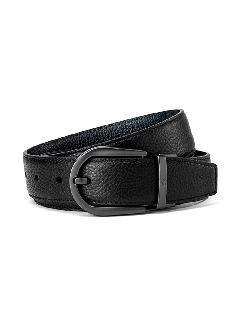 Samsonite Wayne II BIZ PIN Plate 01 Belt, Black|100% Leather|Hole Free Belt - Image 3