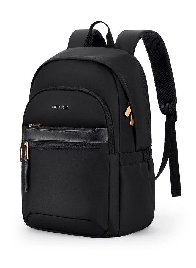 LIGHT FLIGHT Laptop Backpack for Women Work Backpack Travel Backpack Laptop Backpack, black - Image 1