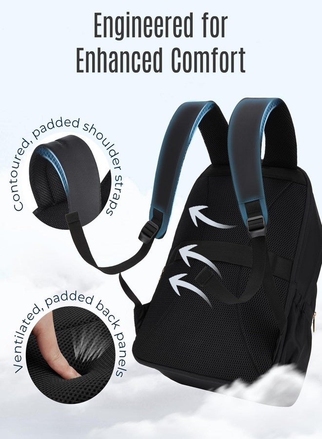 LIGHT FLIGHT Laptop Backpack for Women Work Backpack Travel Backpack Laptop Backpack, black - Image 4