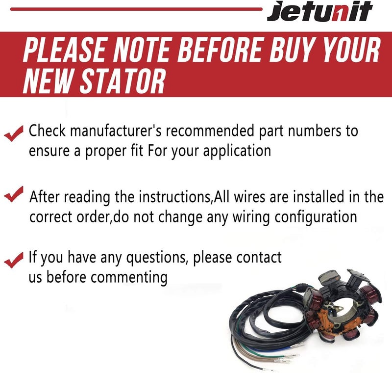 jetunit Store Stator for Kawasaki Jetski 21003-3734 750 ZXI/XI 1996 1997 1998 1999 - Image 4