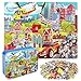 LELEMON Puzzles for Kids Ages 48 Transportation Vehicles Jigsaw Puzzles for Kids Boys Girls 100 Pieces Fire Truck Car Learning Educational Puzzles in a Metal Box - Image 3