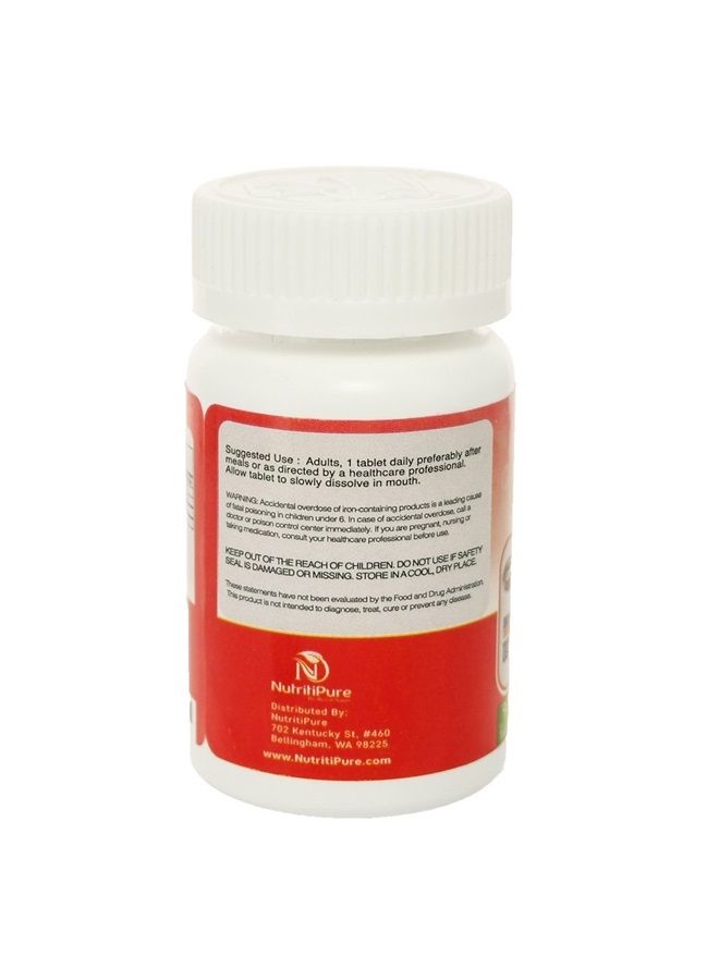 Chewable Iron Supplement (Carbonyl Iron 18 mg with Vitamin C 30 mg) Tablet in Orange Flavor 90 Count x 2 Bottles (Twin Pack)