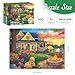 DAGIRT 500 Piece Puzzle for Adults Puzzle Cute Dog Jigsaw Puzzle 500 Pieces Garden House and Flowers Puzzles 500 Pieces for Adults Seniors Fun Challenging Family Games Holiday Party Gifts 20515 in - Image 4