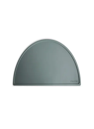 mushie Silicone Feeding Placemat - Midnight Cambridge Blue