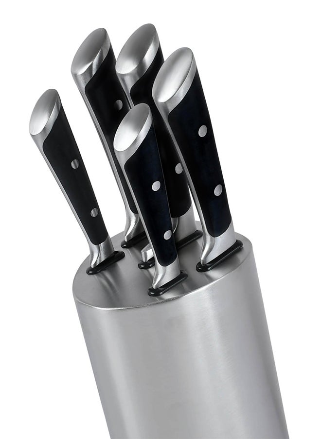 Prestige 5-Piece Knife Block Set Silver/Black 20 Cm, 20 Cm, 20 Cm, 13 Cm, 9cm - Image 5