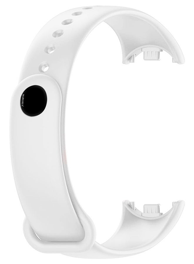 CATANES Adjustable Comfortable Sport Replacement Strap for Xiaomi Mi Band 8/9 Wristband Bracelet Band for Women Men White - Image 2