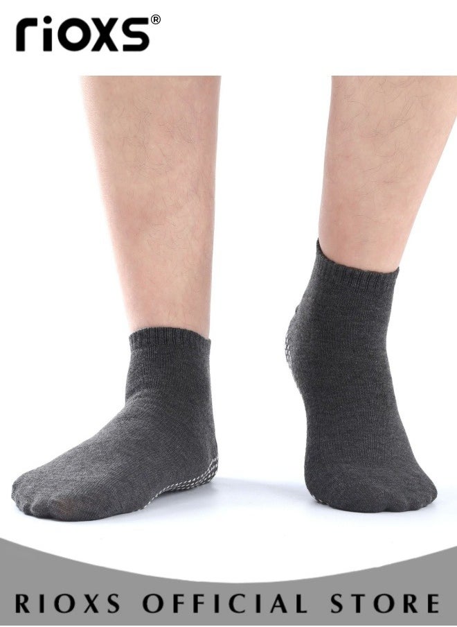 RIOXS 8 Pairs Non Slip Skid Yoga Pilates Socks for Women and Men Breathable Sports Socks for Yoga Barre Pilates Home Barefoot Workout  - Image 4