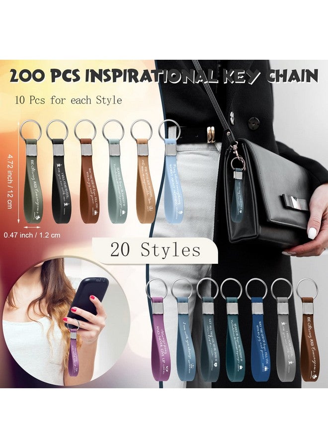 Unittype 200 Pcs Motivational Christian Bible Verse Keychains Inspirational Scripture Keyrings Bulk Religious Gift For Church - Image 2