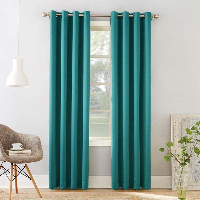 Sun Zero Barrow Energy Efficient Grommet Curtain Single Panel