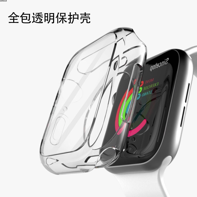 general Transparent Silicone Protective Case for Apple Watch Series 1-8 Ultra - Image 1