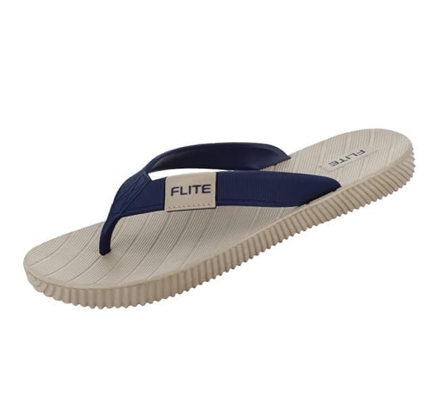 FLITE Daily USe Slippers for Women/Flip-flop for GIrls/Comofrtable slides for Ladies (Beige-Navy, UK Footwear Size System, Adult, Women, Numeric, Medium, 8) - Image 5