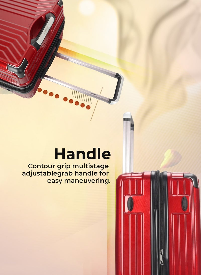 ستارجولد طقم حقائب سفر بعجلات من 3 قطع TPC عجلات جانبية صلبة مع قفل TSA - Image 4