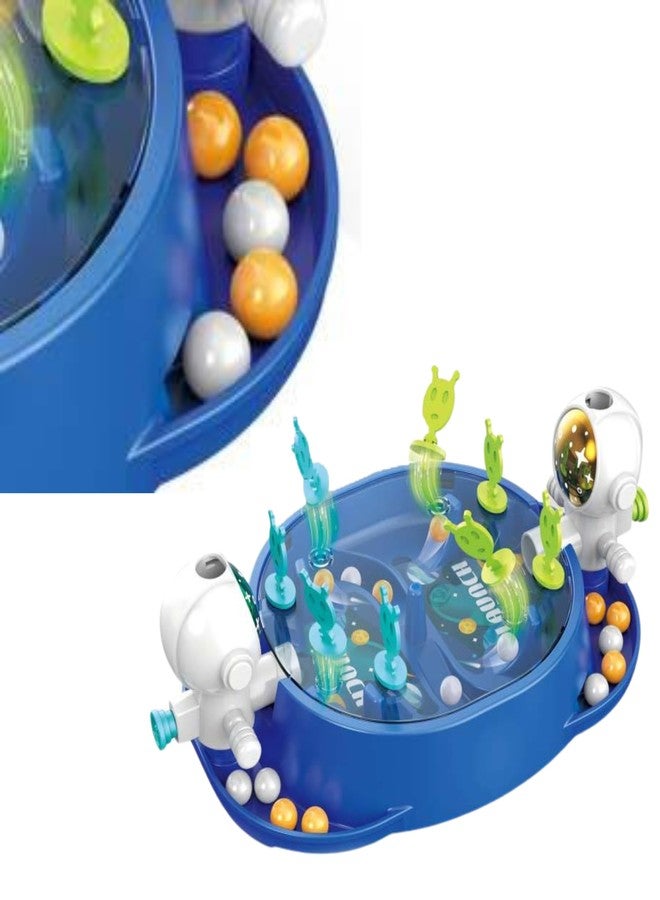 Lefan Pinball Game for Kids 3 4 5 6 7 Years Old Mini Tabletop Pin Ball Board Game for 2-4 Players Fun Educational Game Toy Birthday Gift for Boys Girls Indoor Family Game Set (Blue) - Image 5