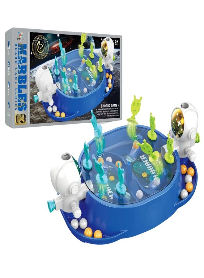 Lefan Pinball Game for Kids 3 4 5 6 7 Years Old Mini Tabletop Pin Ball Board Game for 2-4 Players Fun Educational Game Toy Birthday Gift for Boys Girls Indoor Family Game Set (Blue) - Image 1