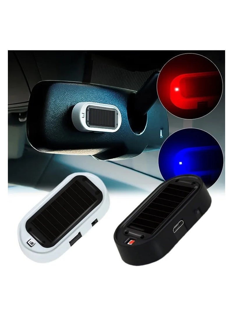 An Imaginary LED Flash Lamp That Flashes Along The Color Of The Lighting Is Red In The Form Of A Solar Powered Car Anti Theft Alarm - Image 1