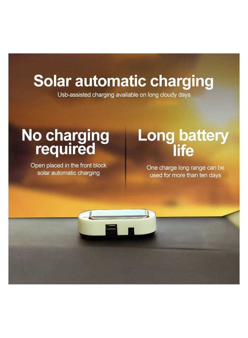 An Imaginary LED Flash Lamp That Flashes Along The Color Of The Lighting Is Red In The Form Of A Solar Powered Car Anti Theft Alarm - Image 3