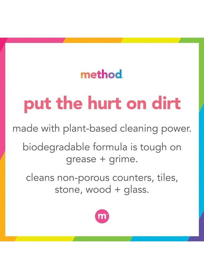 Method - All-Purpose Cleaner, Pink Grapefruit, Plant-Based and Biodegradable Formula Perfect for Most Counters, Tiles, Stone, and More, 28 oz spray bottle - Image 1