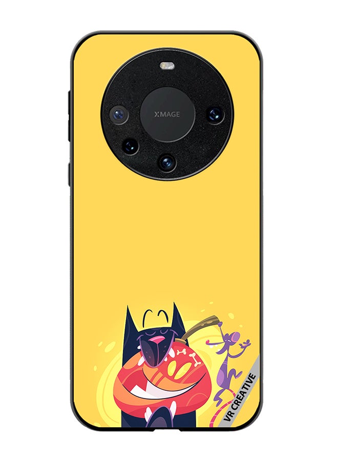 VR CREATIVE Protective Case Cover For Huawei Mate 60 Halloween Cat Design Multicolour - Image 1