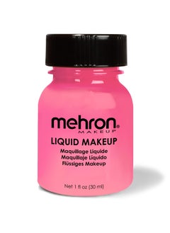 mehron Mehron Makeup Liquid Makeup | Face Paint and Body Paint Perfect for Halloween, Cosplay I Air Brush Compatible (1 oz) (Pink) 