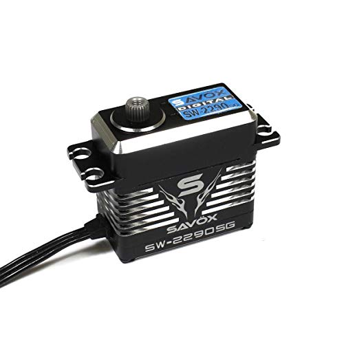 Savox SAVSW2290SGBE Waterproof Premium High Voltage Brushless Digital Servo 011sec  9721oz  84v  Black Edition - Image 1