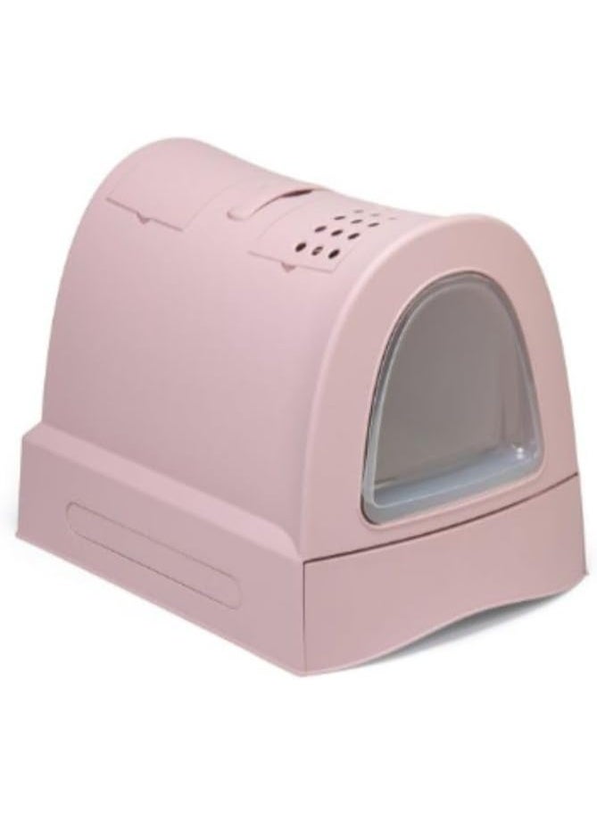 IMAC Zuma Cat Litter Box Pink Size M 40x56x42.5cm - Image 1