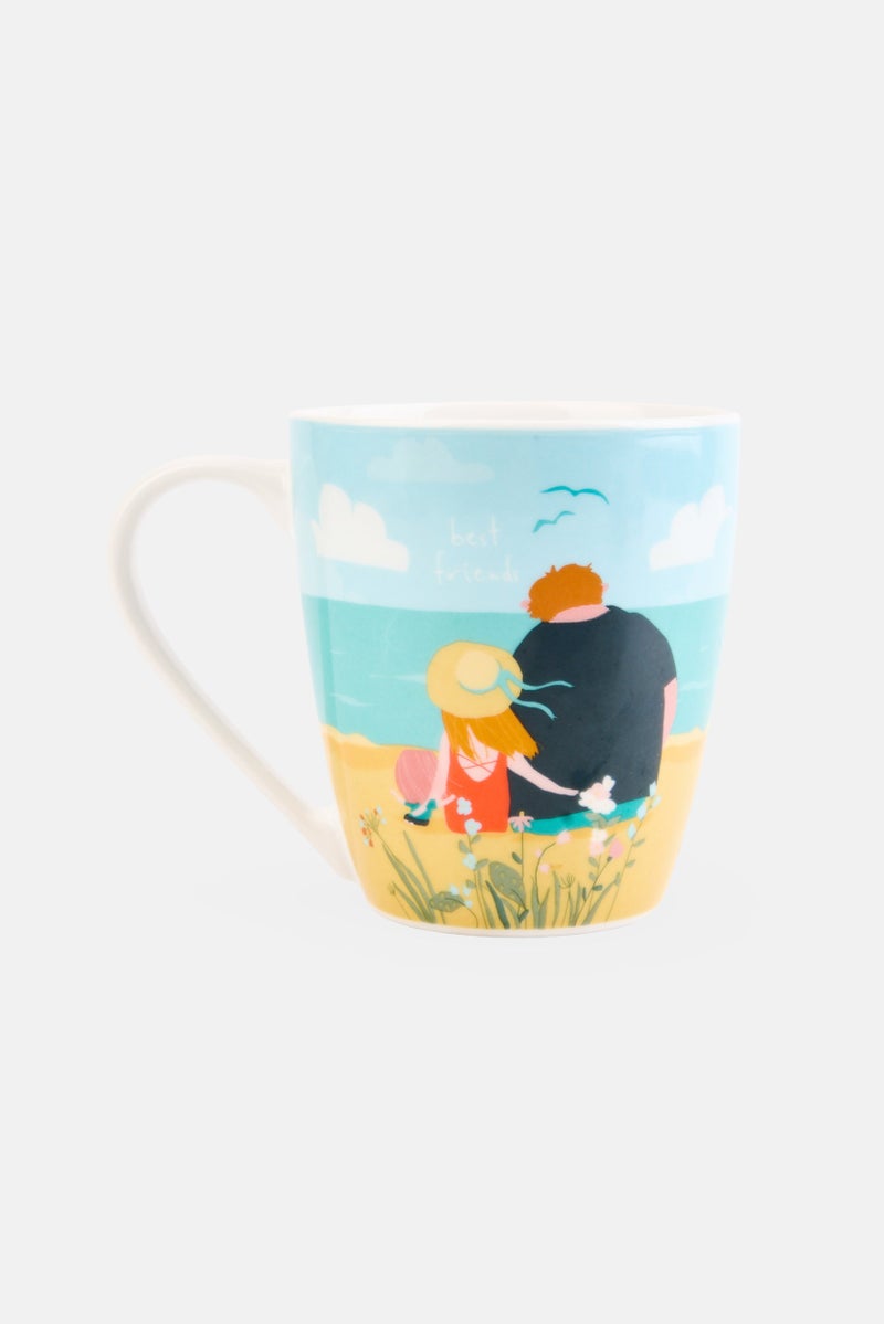 Ritzenhoff & Breker Printed Ceramic Coffee Cup 360ml, Multicolor - Image 1