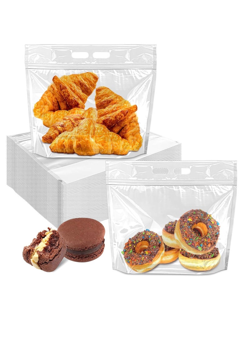 SYOSI Bread Bags for Homemade Bread | Ziplock Food Bag to Keep Bread Fresh, Reusable Bread Bags,  for Homemade Bread Gift Giving, Clear Bread Loaf Storage Bags 60 pcs 12.5*10.4 Inch  - Image 1